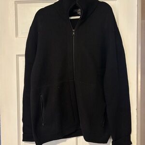 Banana Republic Men's Black Zip-Up Sweater